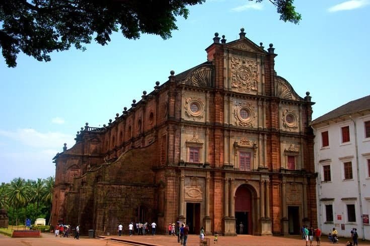 UNESCO World Heritage baroque architecture of Basilica of Bom Jesus in Old Goa