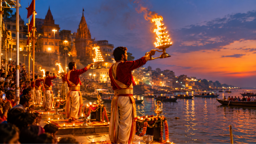 Ganga Aarti Experience in Varanasi