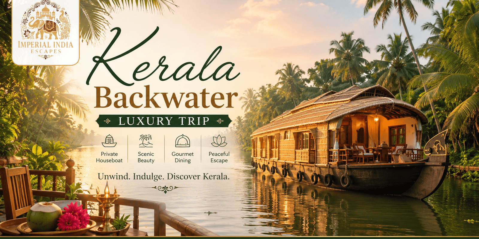 Kerala Backwater Luxury Trip
