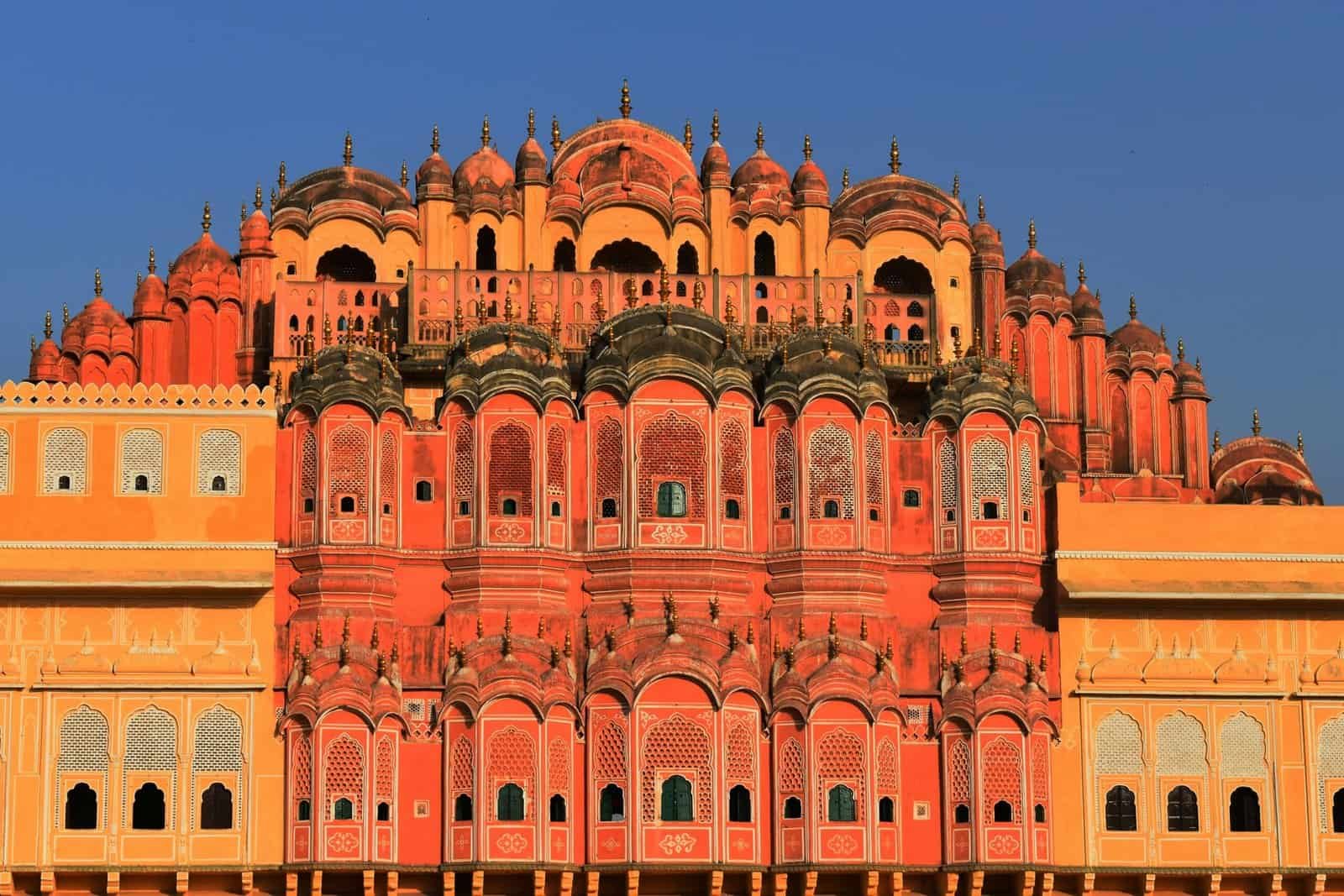 The grand Mehrangarh Fort towering over the blue city of Jodhpur
